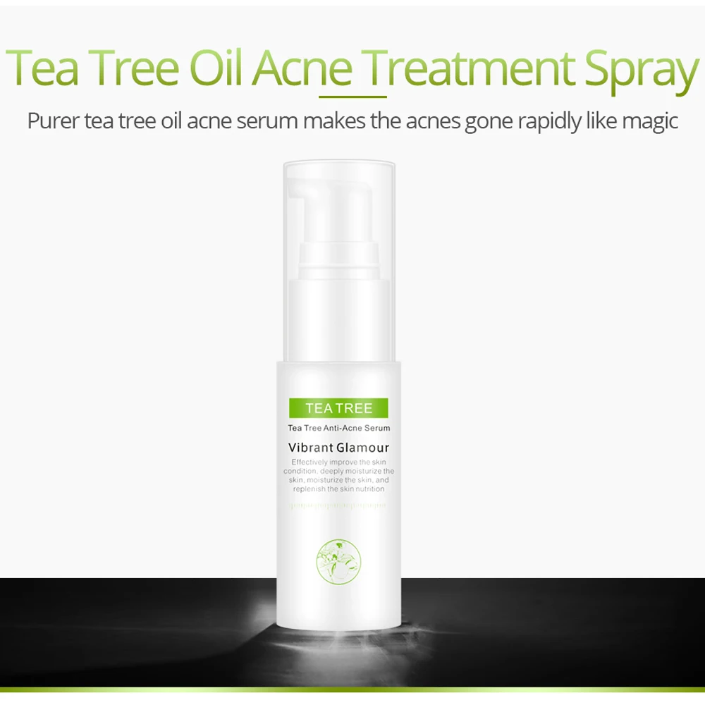 

VG-MB013 Tea Tree Face Care Toners Raw Liquid Skin Care Removing Acne Repairing Acnes Printing Control Oil Refreshing Water