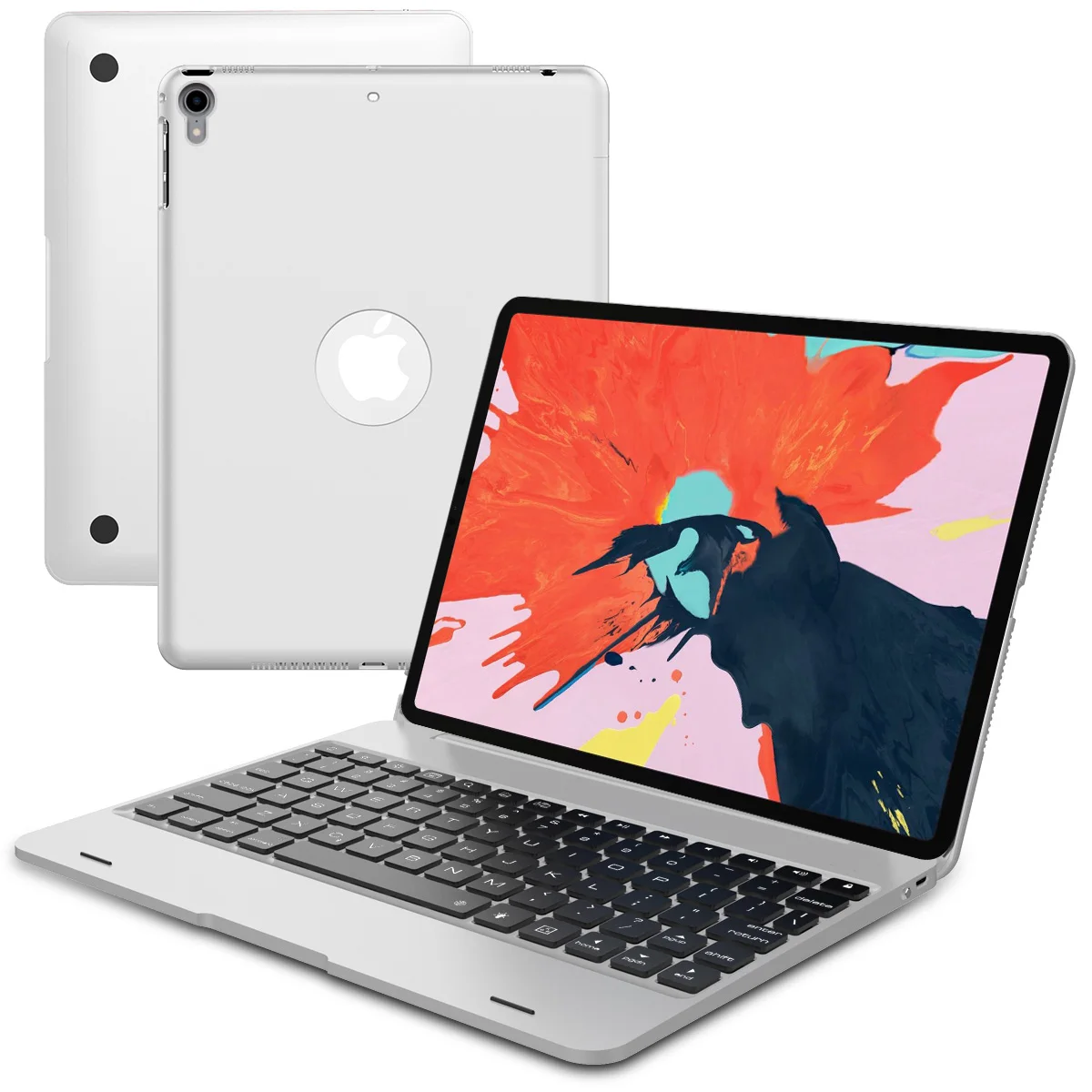 Для iPad pro 11 дюймов 2018 чехол для ноутбука алюминиевый сплав подсветка США Bluetooth