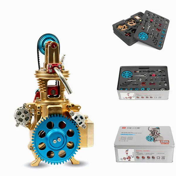 

Teching Single Cylinder Engine Model Full Aluminum Alloy Collection