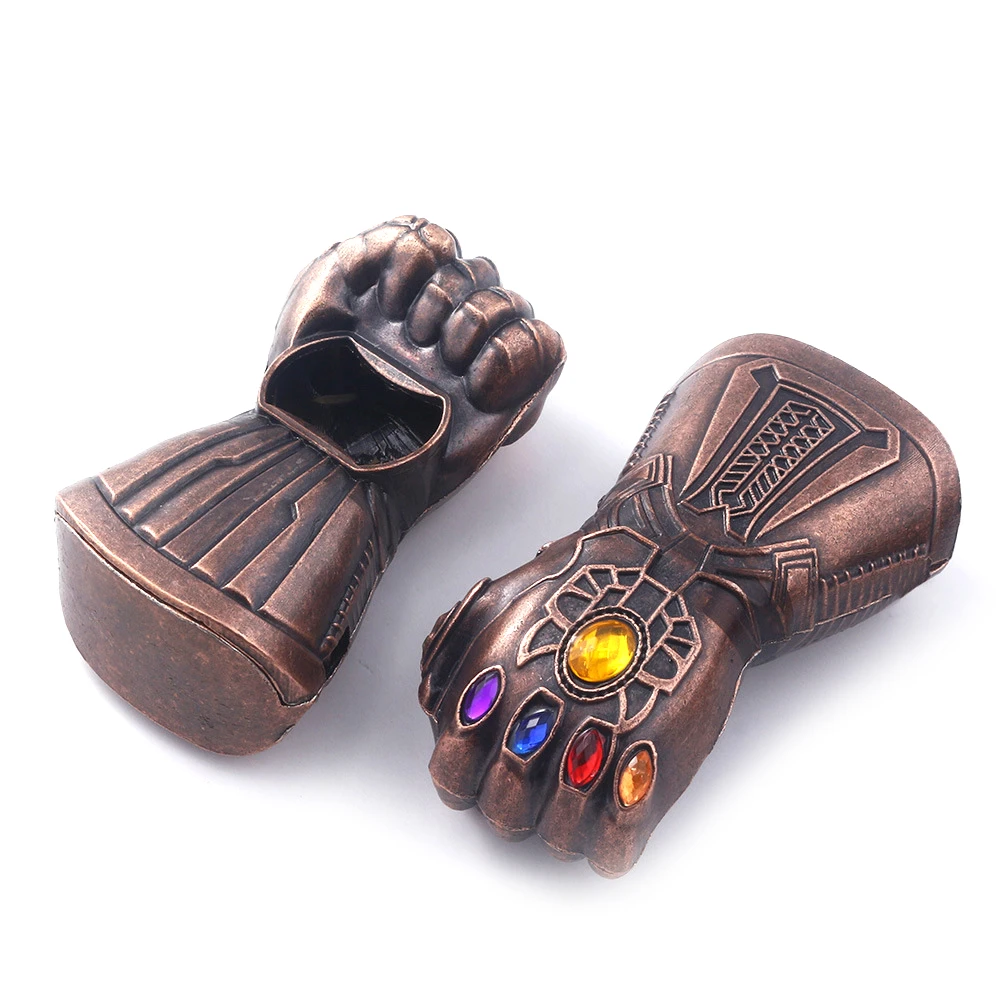 

Hot Marvel Fist Bottle Openers Metal Thanos Infinity Gauntlet Glove Soda Beer Cap Beer Opener for Child Friends Gifts 2019