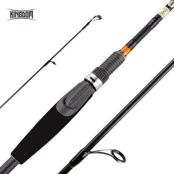 

Kingdom Keel II Carbon Salmon Steelhead Spinning Fishing Rods with FUJI Guide and Wheel Seat MLM Fast Action Travel Rod For Bass