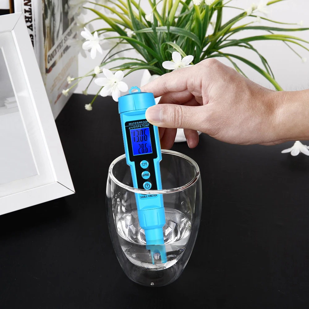 

3 in 1 pH/ORP/TEMP Meter Water Detector Multi-parameter tests for the aquarium Digital Tri-Meter Monitor Water Quality Tester