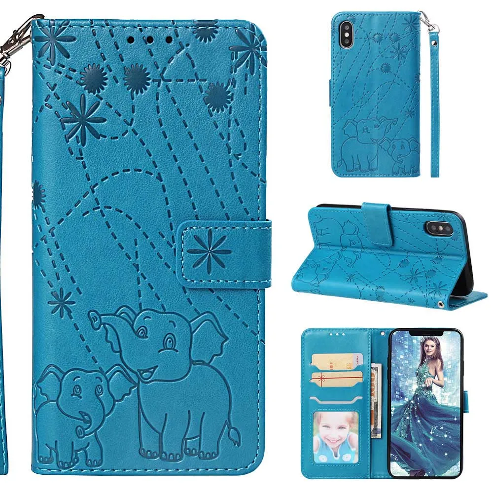 

KISSCASE Elephant Pattern Case For Xiaomi Pocophone F1 Redmi Note 5A 5 Pro Wallet Cover For Redmi 6 Pro Funda Capinha Coques