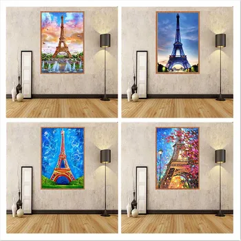 

5D diy diamond painting full drill scenic paris tower tower cross stitch kit mosaic decoration home decor