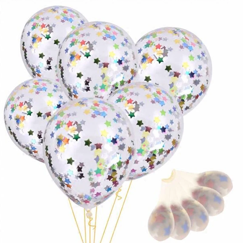 

Foam Filled Birthday Party Supplies Clear Birthday Balloons Wedding Decoration Baby Shower Decor Latex Balloons
