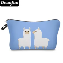 Deanfun Waterproof Cosmetic Bag Printing Love Llamas Roomy Makeup Bag Toiletry Storage Pouch Neceser Gift 51366 цена Deanfun Waterproof Cosmetic Bag Printing Love Llamas Roomy Makeup Bag Toiletry Storage Pouch Neceser Gift 51366 цены онлайн