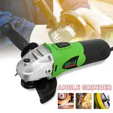 980 Вт 11000 об/мин Электрическая угловая шлифовальная машина 115-125 мм шлифовальный станок металлический режущий инструмент Регулируемый Противоскользящий ЕС вилка Мощная защита