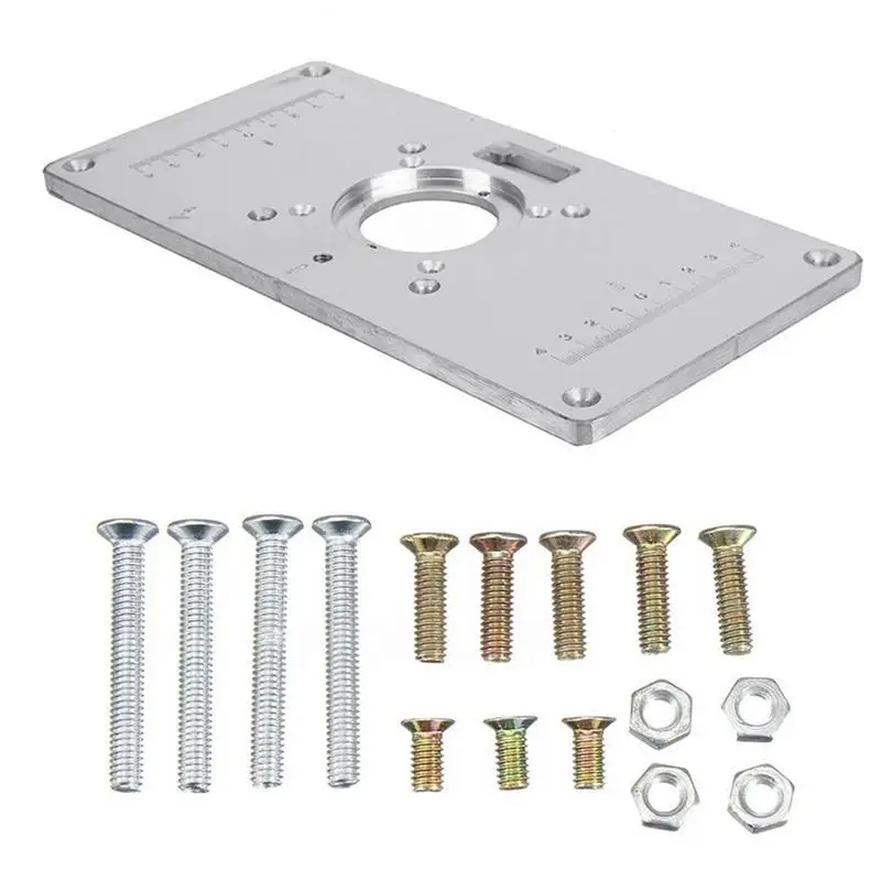 

Woodworking Router Table Insert Plate Woodworking Workbench Machinery Tools Parts 235 X 120 X 8 mm