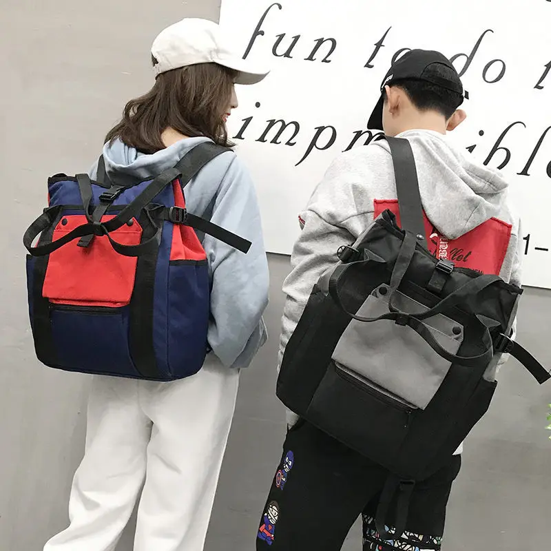 

Tuladuo Preppy Backpacks For Women Large Capacity Patchwork Fashion Design School Bags For Teenager Girl Boy Mochila 2019 Canvas