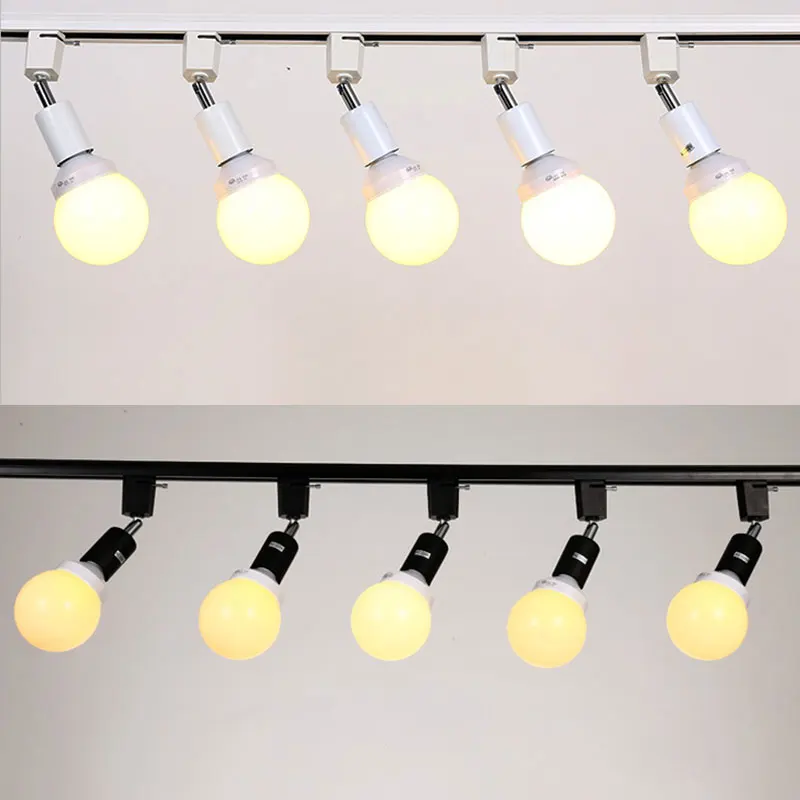 E27 track light Loft Minimalist style lamp holder tracking lights AC110