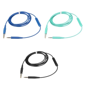 

LEORY 3Colors Mic Cable Headphone Audio Cord For Bose Soundtrue On Ear With Wheat For QC35 QC25 OE2