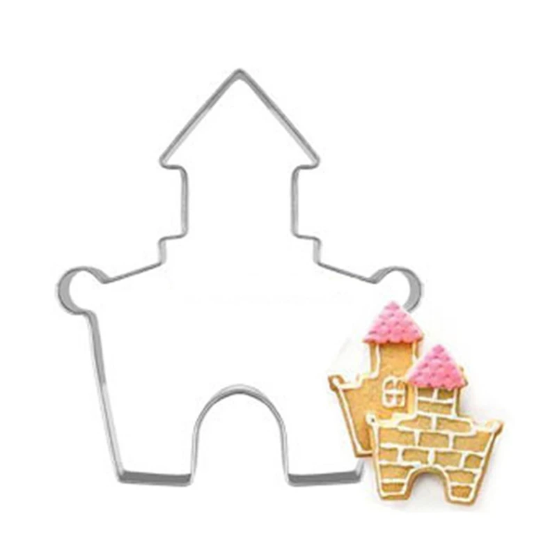 

Stainless Steel DIY Castle Cookie Cake Mould Cutter Kitchen Baking Biscuit Fondant Dessert Mold Fondant Cutter Gingerbread Man