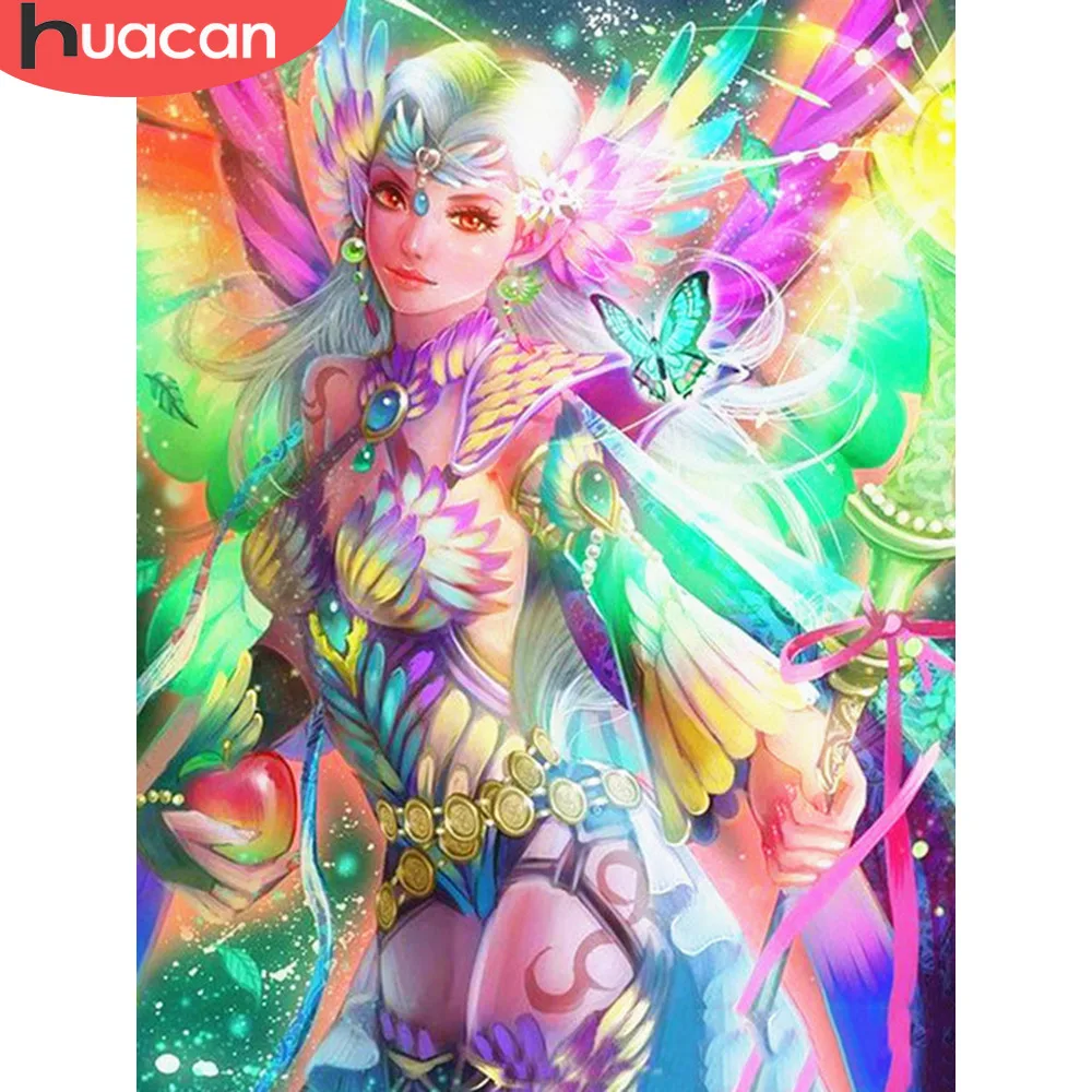 

HUACAN 5D DIY Diamond Painting Anime Girl Full Square Embroidery Sale Rhinestone Picture Diamond Mosaic Home Decor Gift