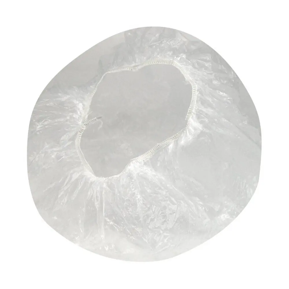

20pcs Disposable one-off Clear Spa Hair Salon Home Shower Bathing Elastic Caps White