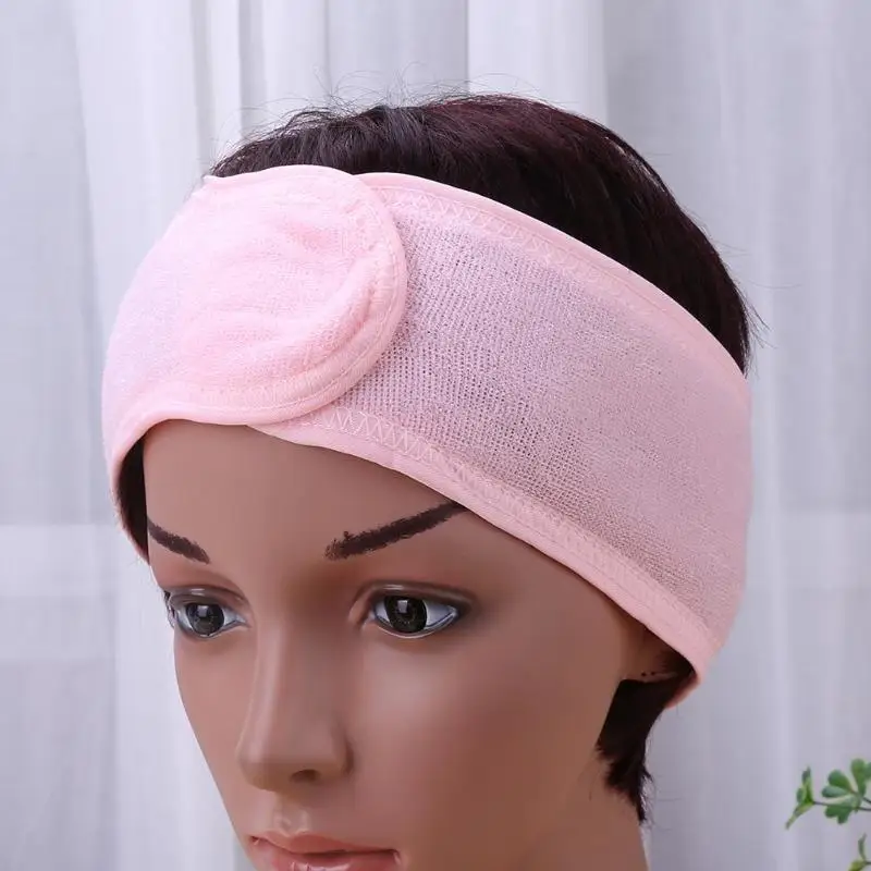

Women Spa Bath Shower Headband Face Wash Fabric Towel Elastic Head Turban Hairdressing Accessories Barber Accessories