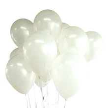 Практичный бутик 100 воздушные шары на день рождения, свадьбу, вечеринку, украшения Клубные шары 25 см Цвет: белый