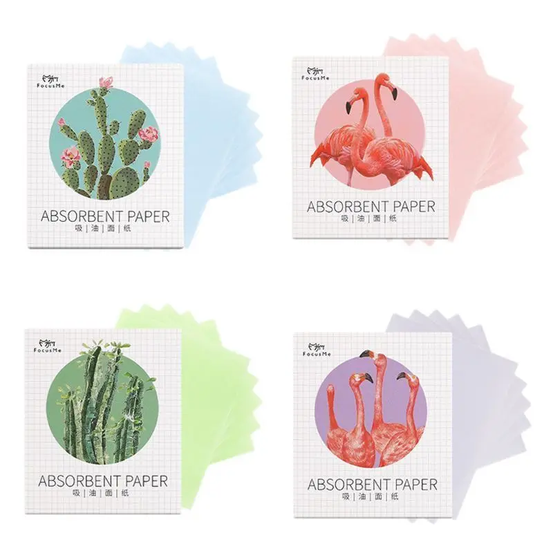 

4bag 200Pcs Facial Oil Blotting Papers Oil Absorbing Sheets Face Cleanser Acne Treatment Deep Cleansing Oil Control Tool