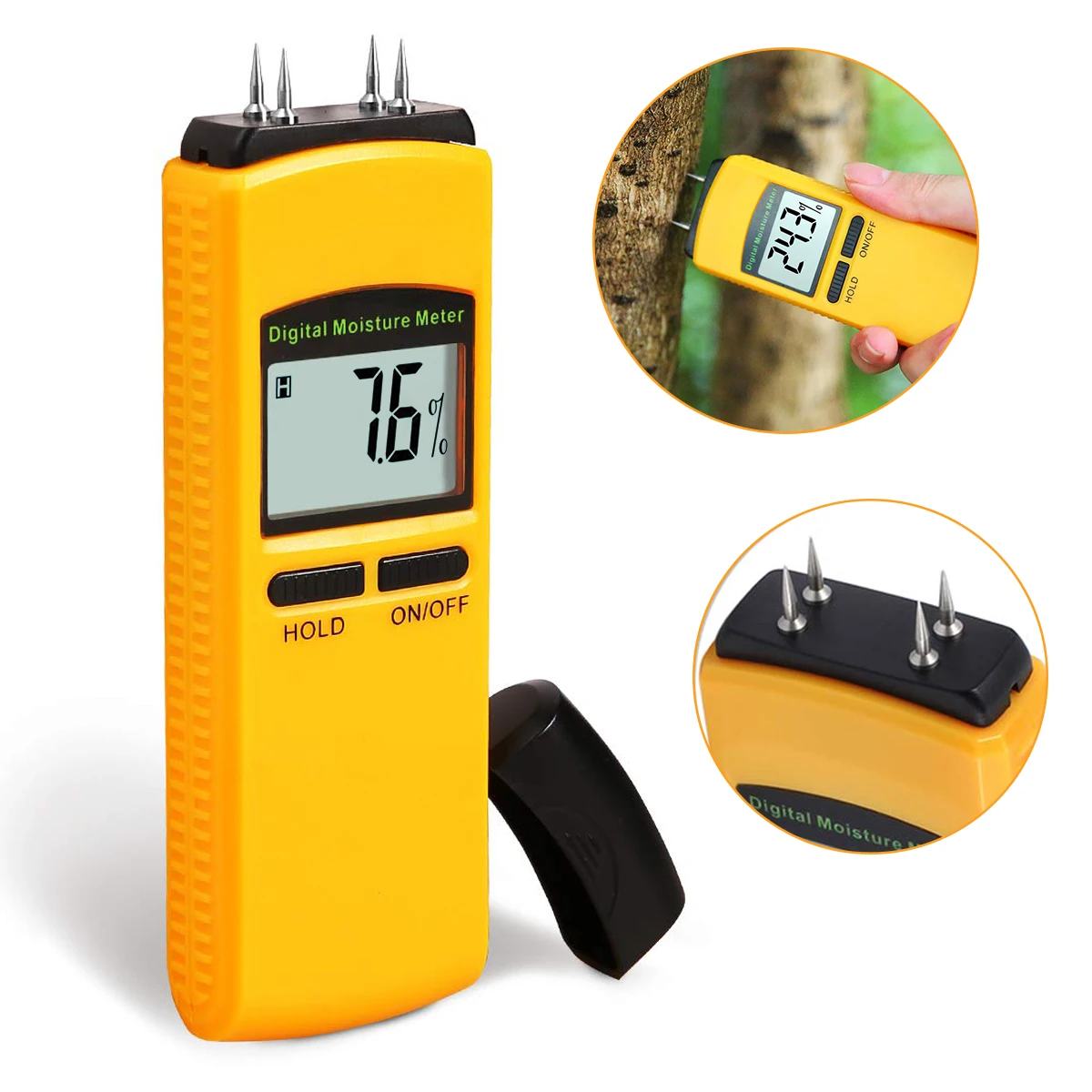 

Digital LCD Damp Moisture Meter Tester Wood Timber Plaster Sensor Detector