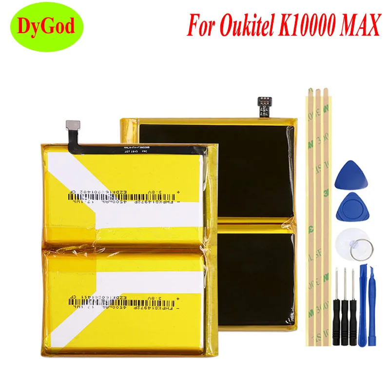 

DyGod 10000mAh for Oukitel K10000 MAX Battery Replacement Batteries Bateria For Oukitel K10000 MAX Smart Phone+tools