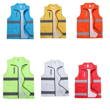 Светоотражающий сигнальный жилет безопасности рабочая одежда Reflectante Chaleco дневной ночной защитный жилет для езды на велосипеде на открытом воздухе DFZ020