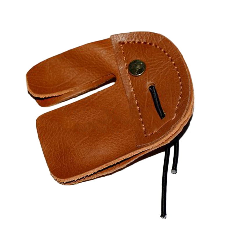 

Archery Cow Leather Finger Tab Glove Guard Protector for Recurve Bow Hunt