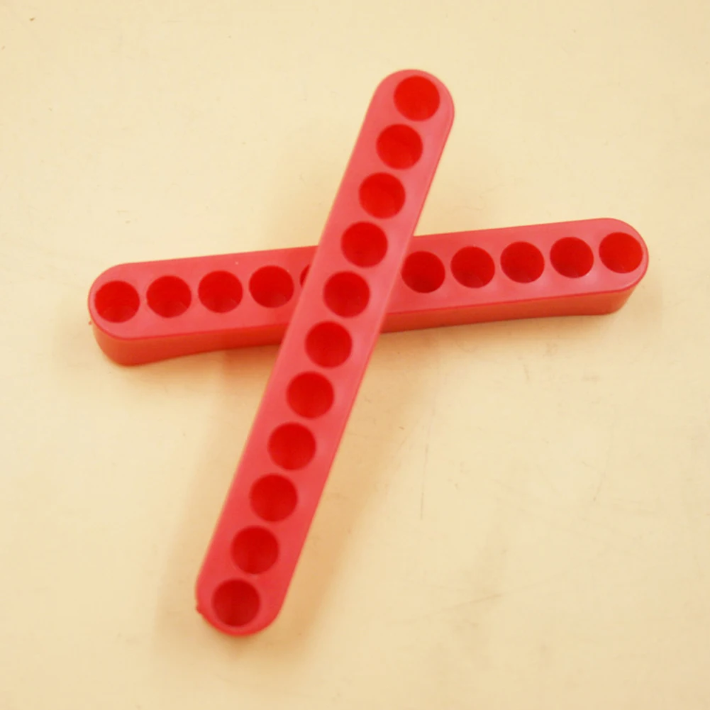 

Durable Red Neat Long Case Extension Storage Box Block Security 11 Hole Organizer Portable Hex Handle Screwdriver Bit Holder