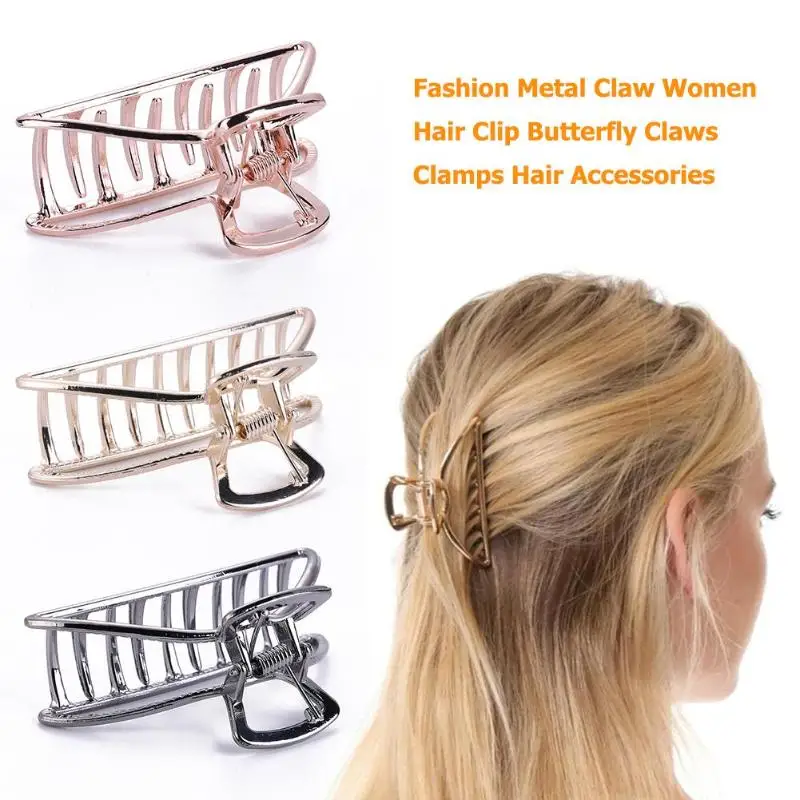 

1PC Fashion Metal Claw Hair Clip For Women Butterfly Claws Clamps Hairpin Headwear Lady Girls Hair Accessories Hair Clips
