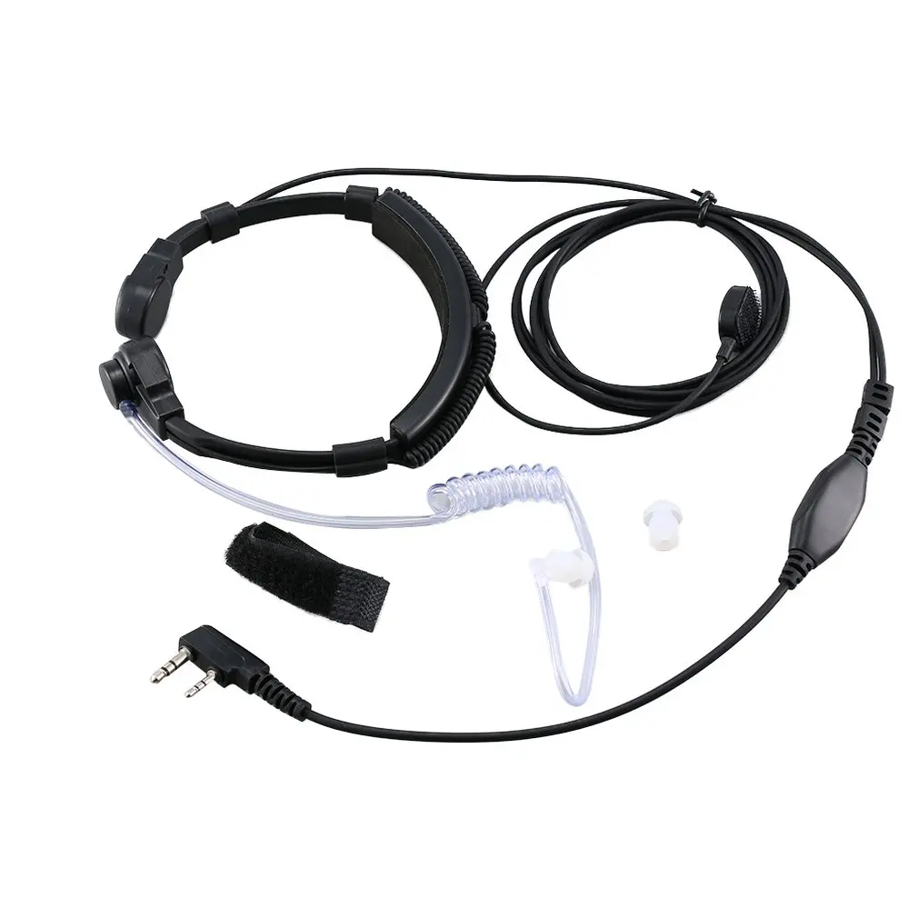 

UV5R 888S UV82 UV8D Walkie-talkie Throat Vibration Headset Convenience Collection Tactical Headset Helmet Microphone