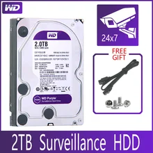 WD LILA Überwachung 2TB Festplatte Disk SATA III 64M 3.5 "HDD HD Festplatte Für Sicherheit System video Recorder DVR NVR CCTV