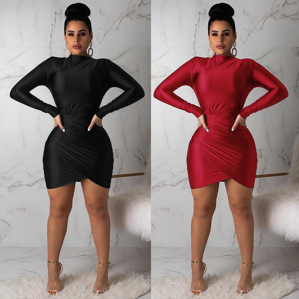 ladies turtleneck with back zipper