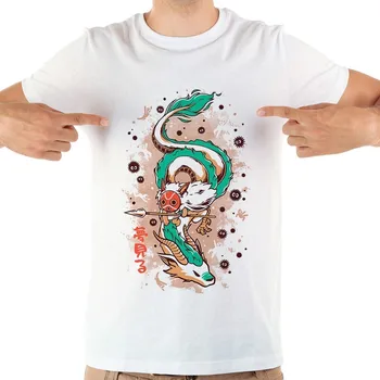 

Japan Animes Princess and the Dragon funny t-shirt men 2019 summer new white short sleeve casual t shirt