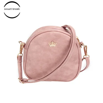 

2019 Small Bag Imperial Crown Pu Leather Women Handbag Mini Mobile Phone Purse Women Shoulder Bag Small Shell Crossbody Bag