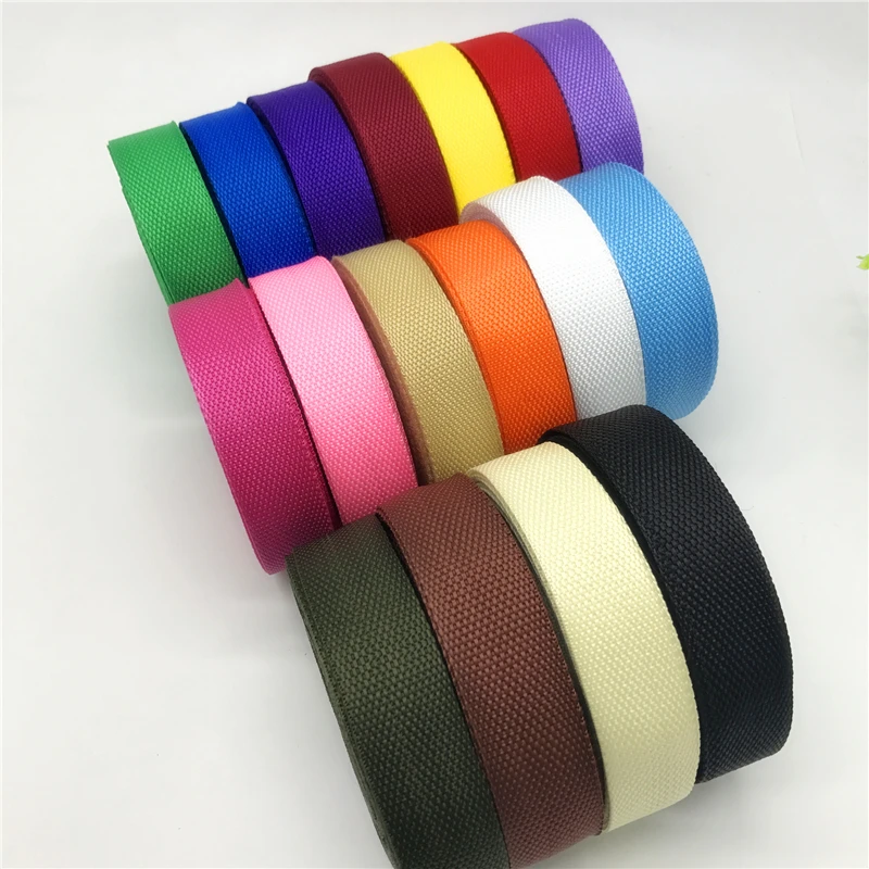 5 야드 30mm 나일론 웨빙 폴리 프로필렌 PP 웨빙 리본 밴드 스트랩 개 목걸이 하네스 야외 배낭 가방 부품