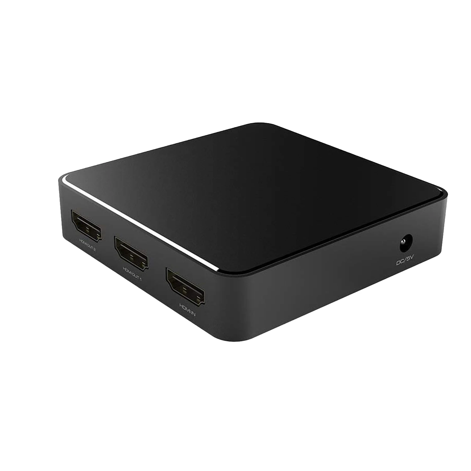 

HDMI Splitter 1x2 2.0, HDCP 2.2 HDMI Adapter 1 Input to 2 Outputs HDMI Amplifier Switcher Box Hub Support 3D 4K X 2K 2160p 108