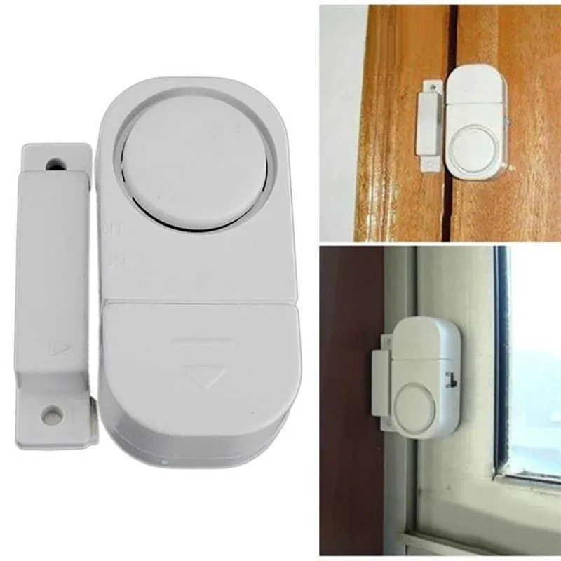 

Magnetic Sensors Entry Burglar Alarm Security Alarm Guardian Independent Wireless Home Door Window Warning Accessories