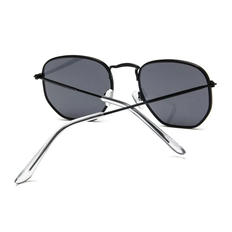 Hexagon Retro Metal Frame Sunglasses - Image 5