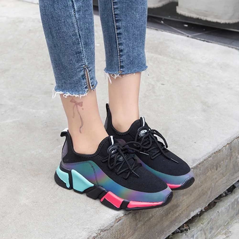 

2019 Summer New Women's Single Shoes Korean Version Of Women's Shoes Casual Pumpss Shoes Student Lightweight Running Shoes #89