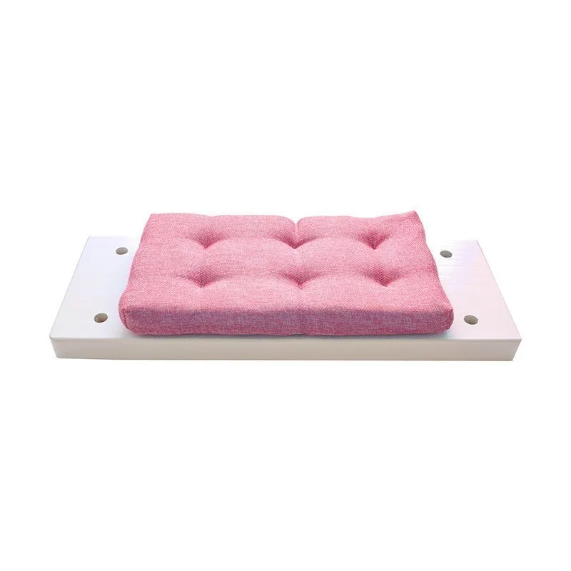 Nordic style wooden swing outdoor garden bedroom children's swing solid wood seat with cushion safety baby room decoration Sale Nordic style wooden swing outdoor garden bedroom children's swing solid wood seat with cushion safety baby room decoration Sale