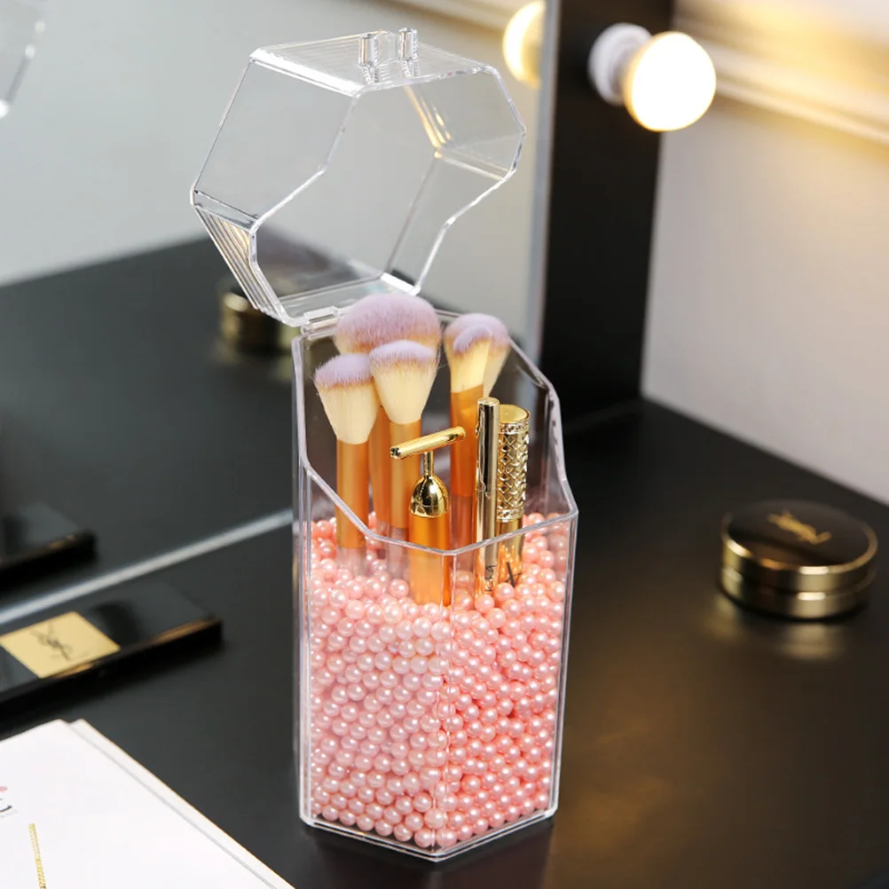 Makeup Brushes Holder Box Hexagon Transparent Empty Makeup Tools Holder Makeup Brush Cosmetic Container Organizer Display Rack Makeup Brushes Holder Box Hexagon Transparent Empty Makeup Tools Holder Makeup Brush Cosmetic Container Organizer Display Rack