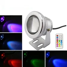 Лампа для изменения цвета, водонепроницаемый бассейн, пруд светодиодный светильник с дистанционным аквариумом, светодиодный подводный свет для понов