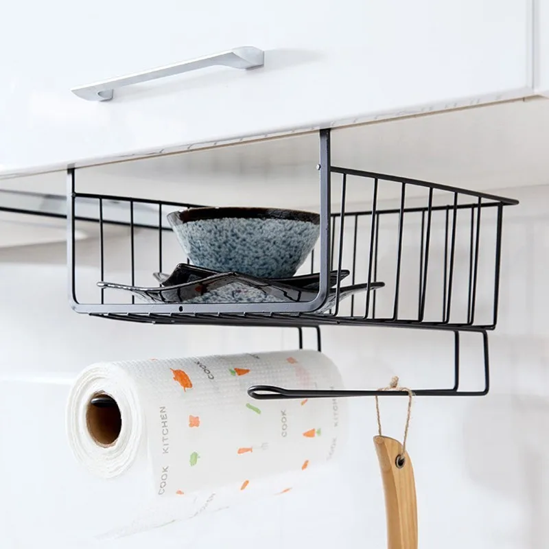 Multi Function Wire Hanging Basket Storage Rack Wardrobe Cabinet Wire Hanging Basket Storage Rack