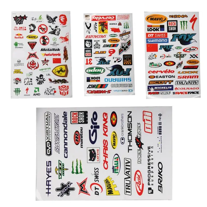 

New Bicycle DIY Personality Stickers MTB Cycling Mountain Bike Skateboard Decal Bicycle Sticker Riding Decoration