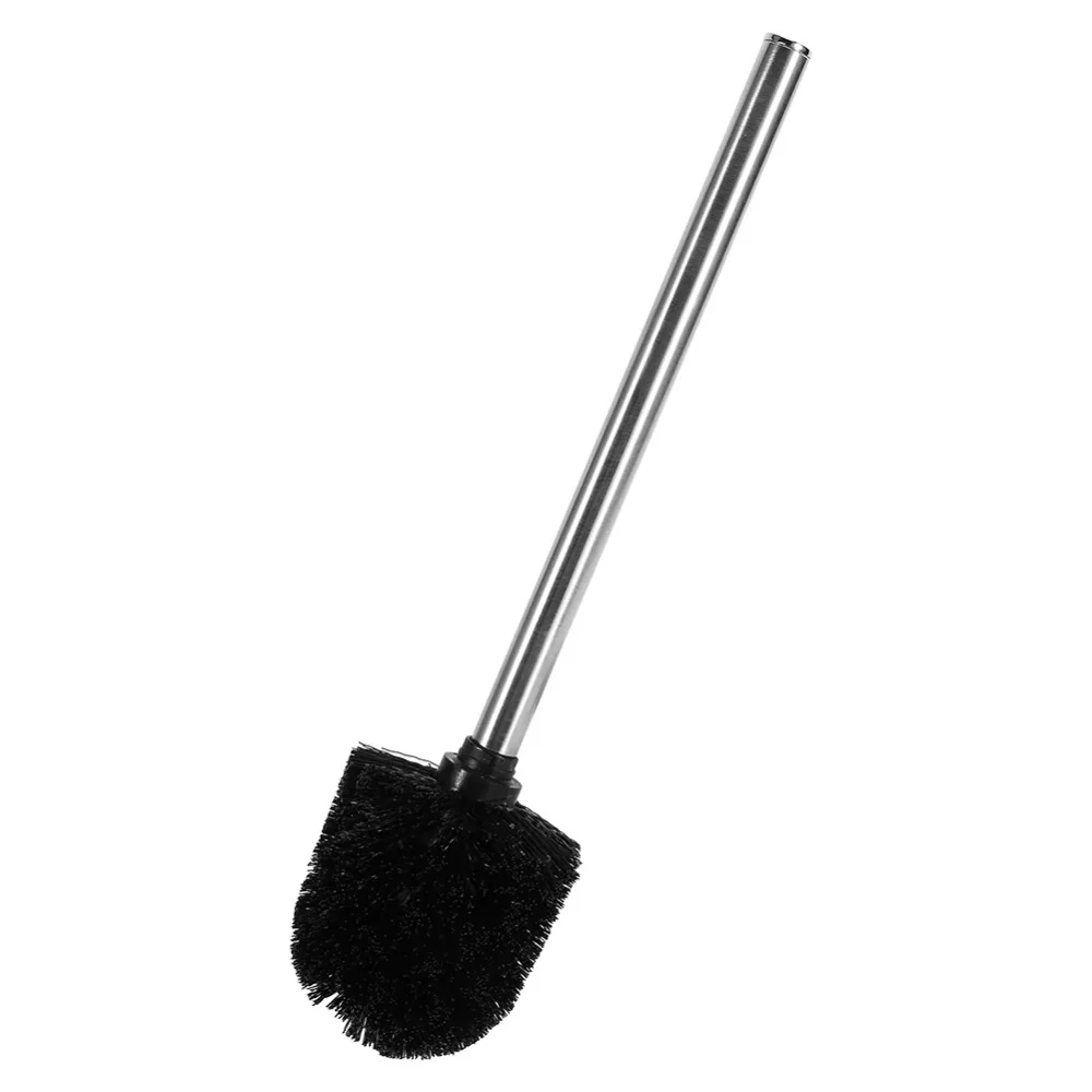 1Pc Stainless Steel Toilet Brush WC Bathroom Toilet Cleaning brush Black Brush with Metal Handle Bathroom clean tool toilet brush set