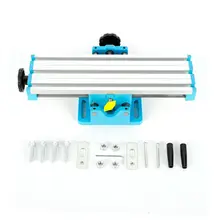 DR2015A Mini Milling Machine Bench Fixture Drilling Slide Table Worktable Cross Slide Table Drill Vise for Bench Drill Stand