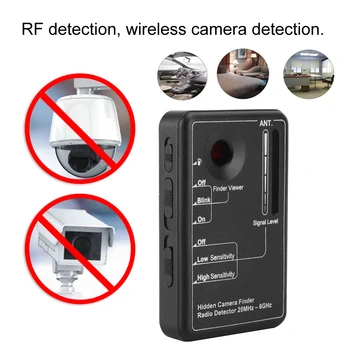 

Portable RD-10 High Frequency Wireless RF Signal Detector Camera Bug Finder Privacy Protect Security