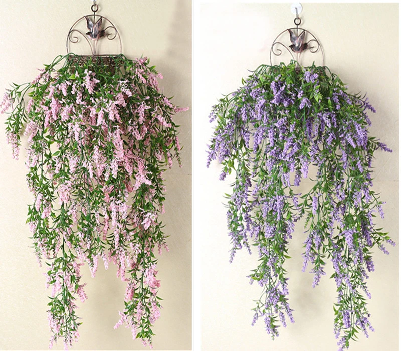 80cm Artificial wall hanging fake flower vine DIY wedding living room