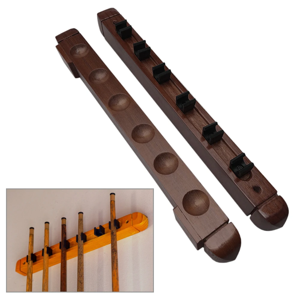 6 Cue настенное крепление деревянная стойка для кия бильярдная настенная