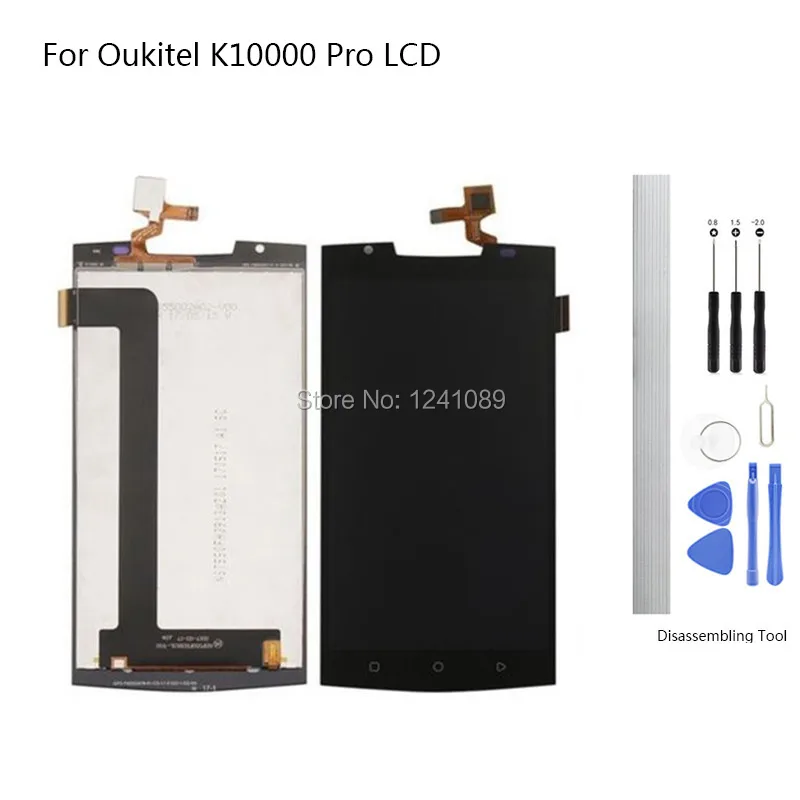 Экран дисплея замена для Oukitel K10000 Pro LCD сенсорный экран 5 дюймов черный