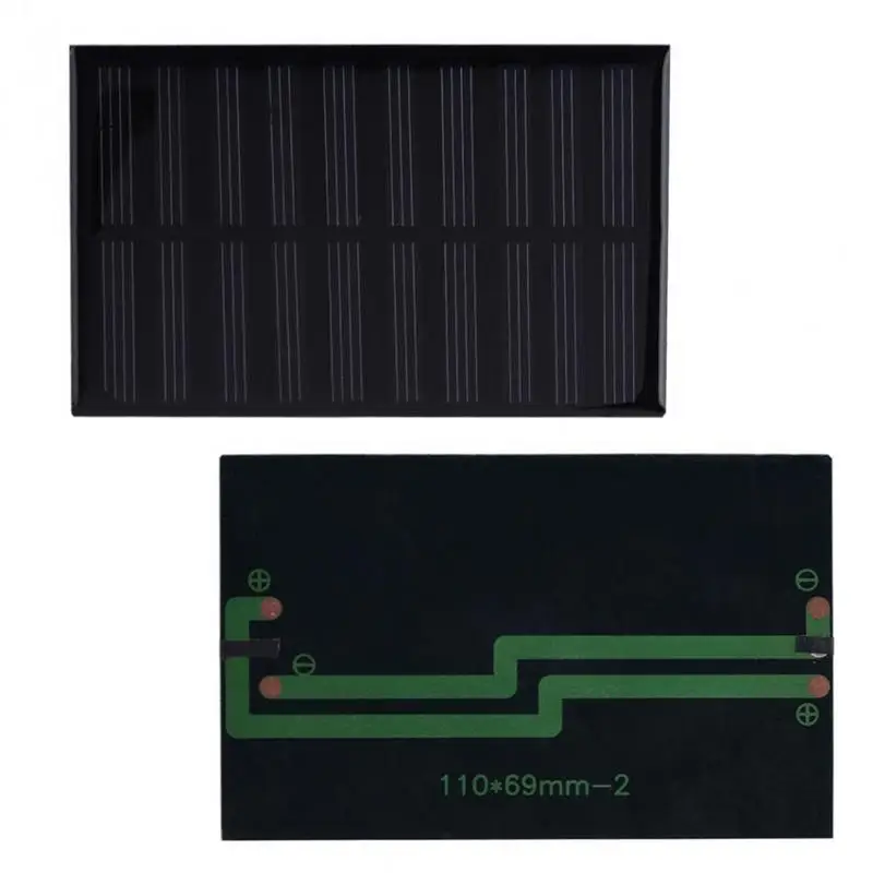 110*69 мм Мини 5 в 1,25 Вт солнечные панели DIY портативные для сотового телефона зарядные устройства для игрушек портативные солнечные батареи 1,25 Вт Высокое качество