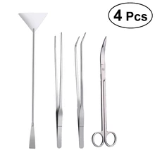 4 шт. лопатка прочная эффективная утилита ножницы из нержавеющей стали лопатка для аквариума